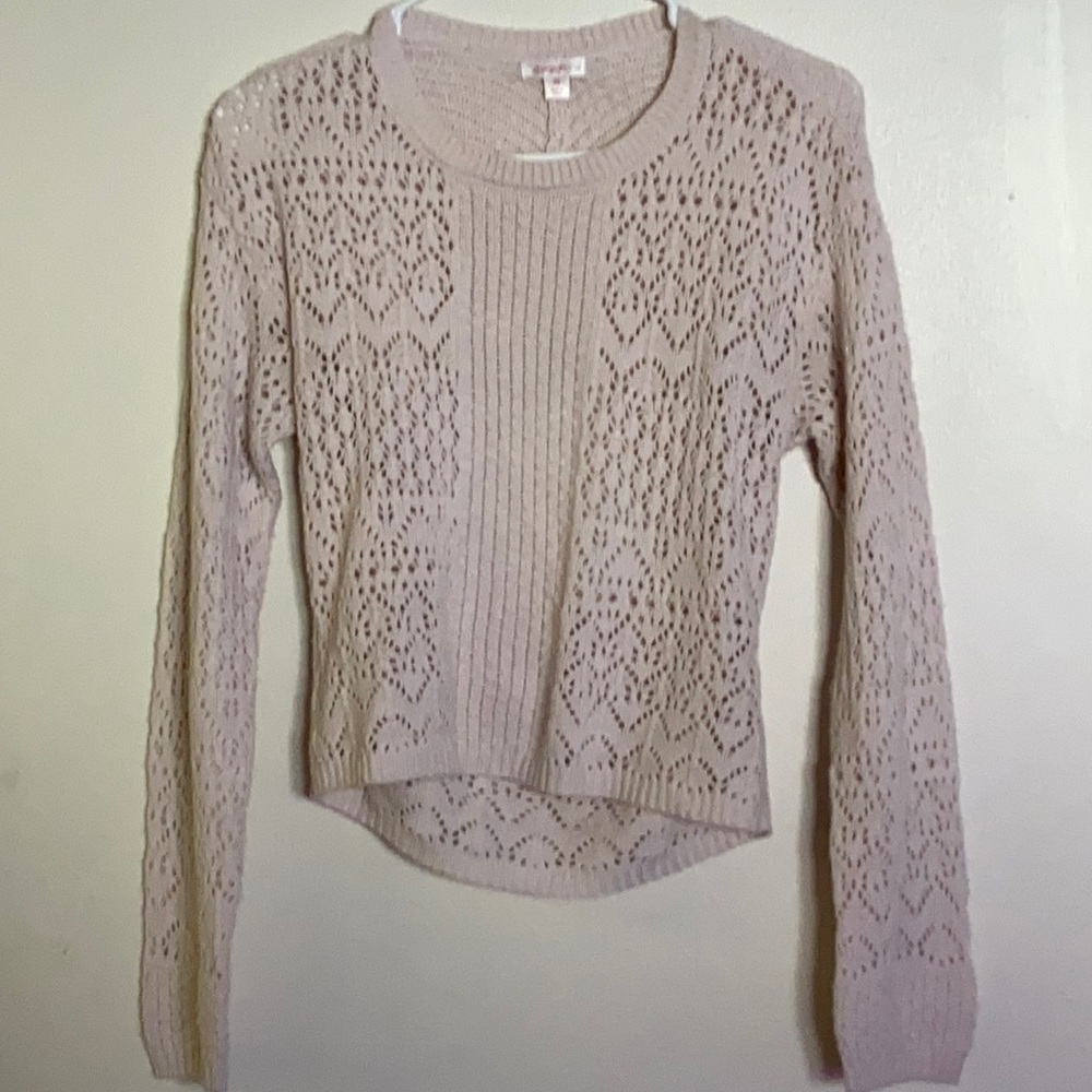 This sweater is super cute with the keyhole detail in the back